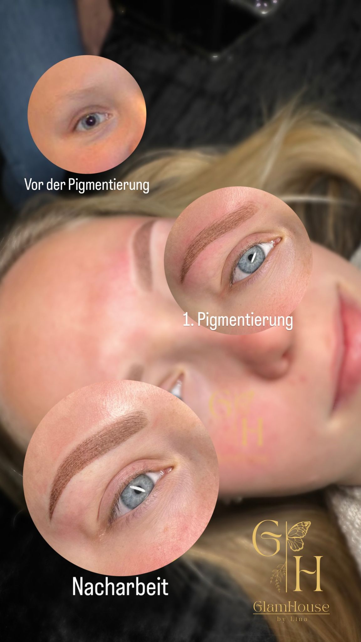 Augenbrauen PMU Vorher Nachher